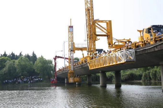 Jembatan inspeksi kendaraan platform jembatan pemeliharaan truk penuh berbagai gerakan