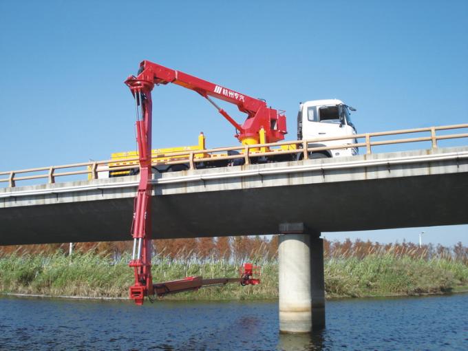 Boom Type di bawah peralatan akses jembatan Dongfeng chassis (Euro 4) 6x4 245HP / 270HP