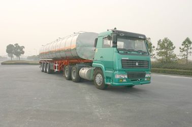 42000 Litre Liquid Tank Truck 3 Axles Chemical Semi-Trailer Steel Aluminum