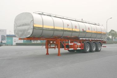 42000 Litre Liquid Tank Truck 3 Axles Chemical Semi-Trailer Steel Aluminum